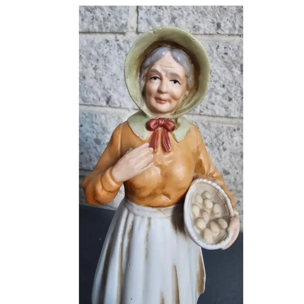 Homco Old Man Woman Duck Farmers #1426/1420 Figurines Chicken 8